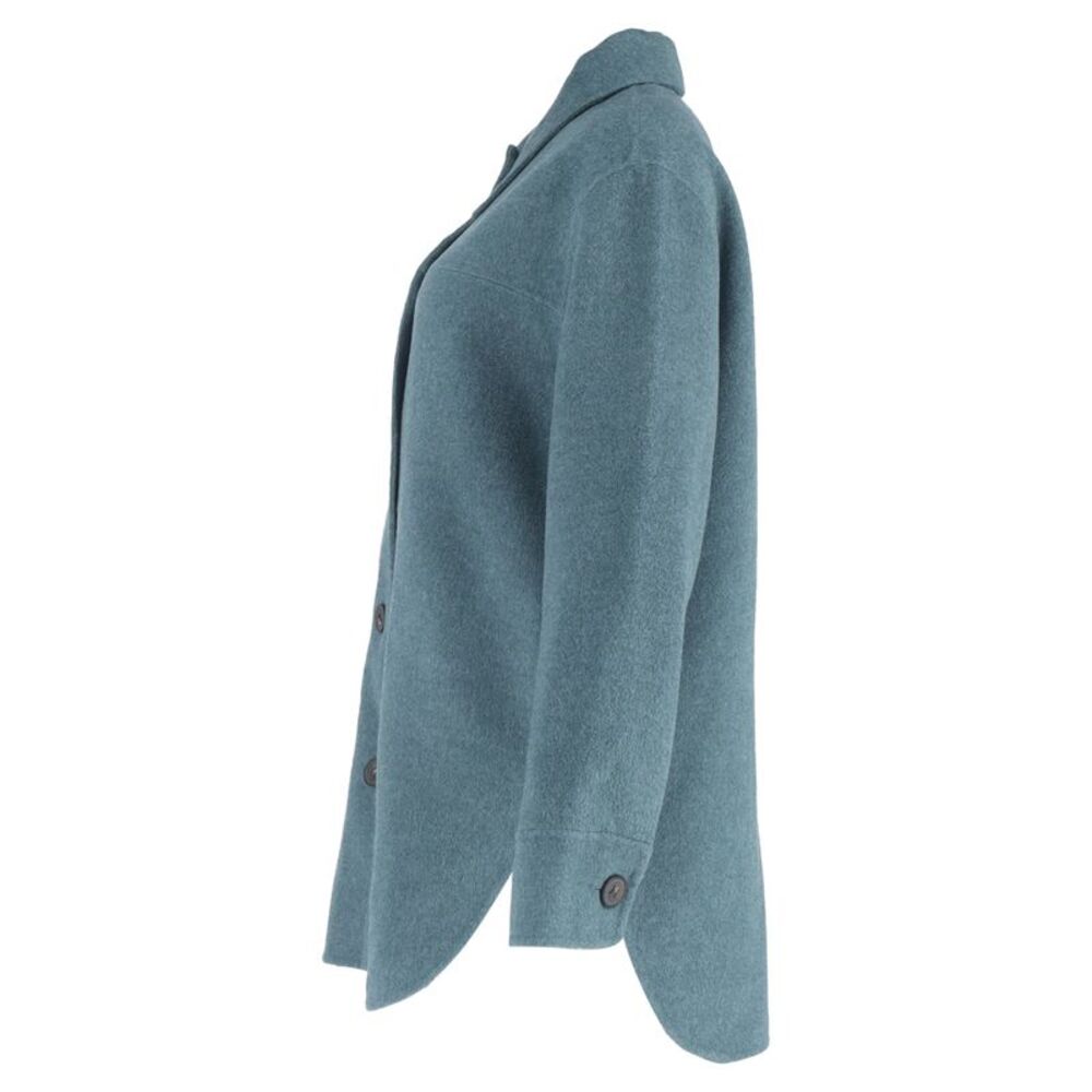 Acne Studios Buttoned Overshirt Jacket In Blue Wo… - image 2